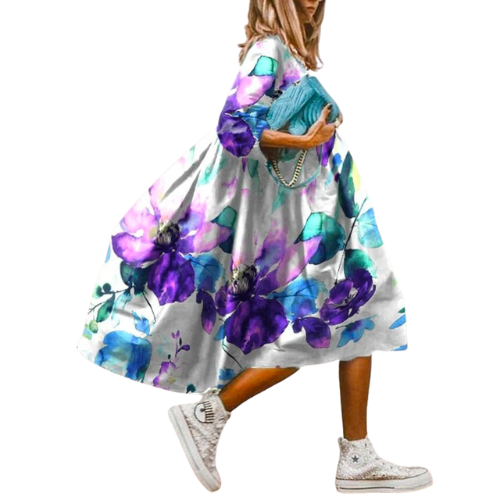 שמלת סיינה פרחונית