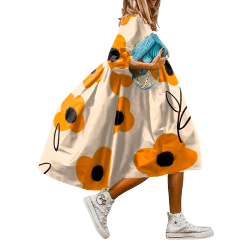 שמלת סיינה פרחונית