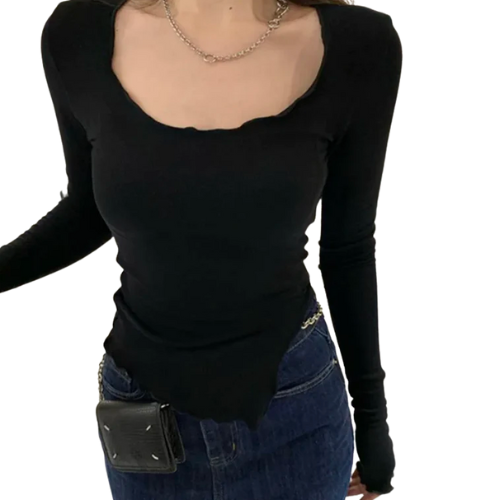 Peruja Thin Knit Long Sleeve Tee