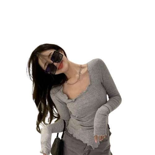 Peruja Thin Knit Long Sleeve Tee